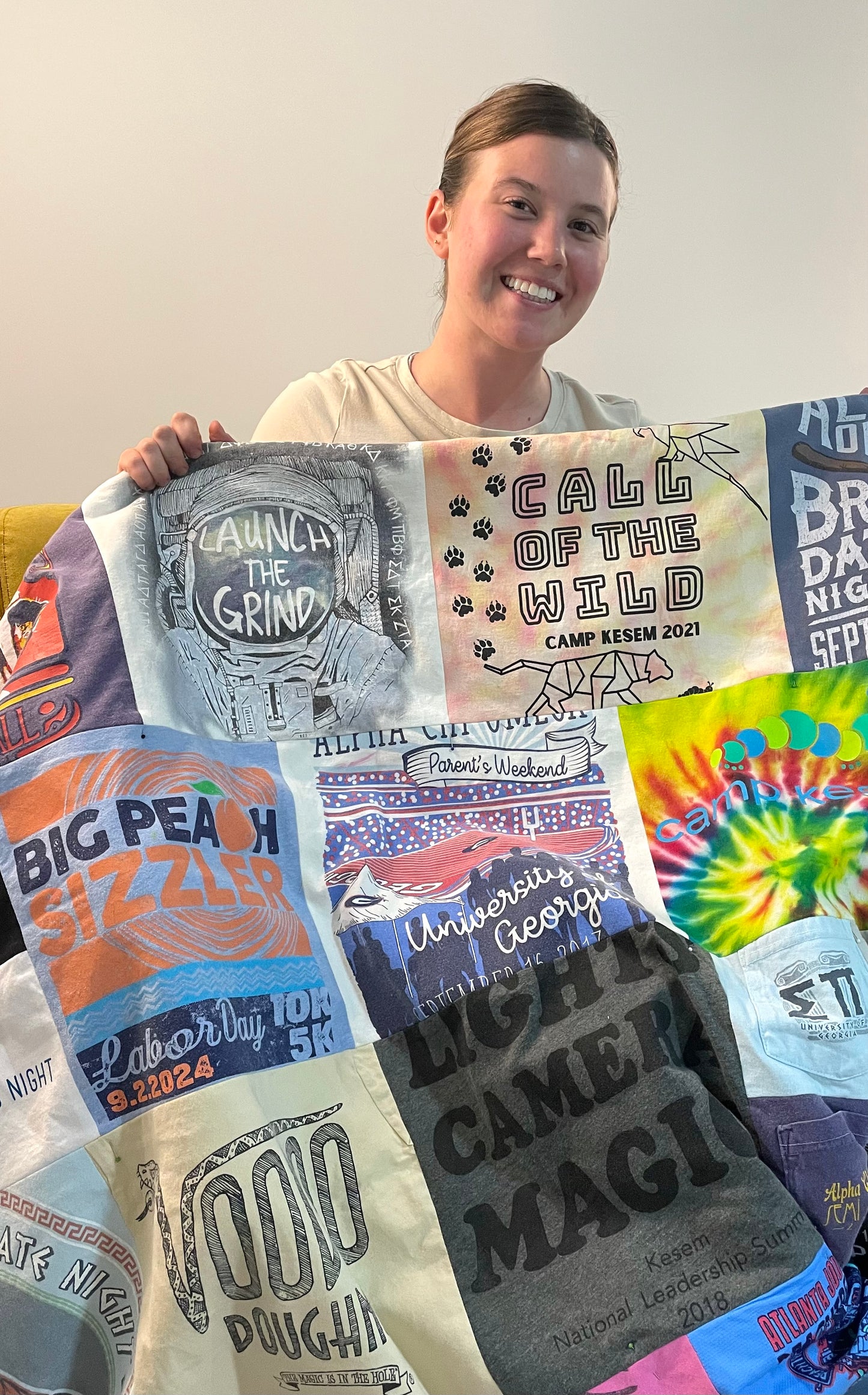 Intro to quilting - T-shirt quilt