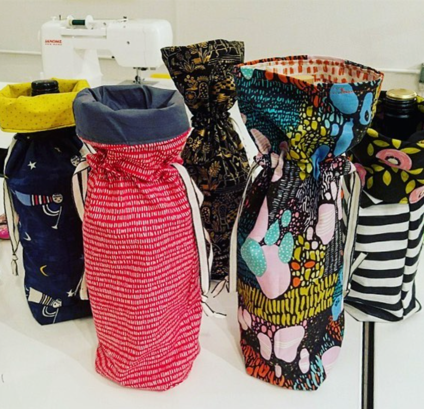 Intro to Sewing - Wine Bag
