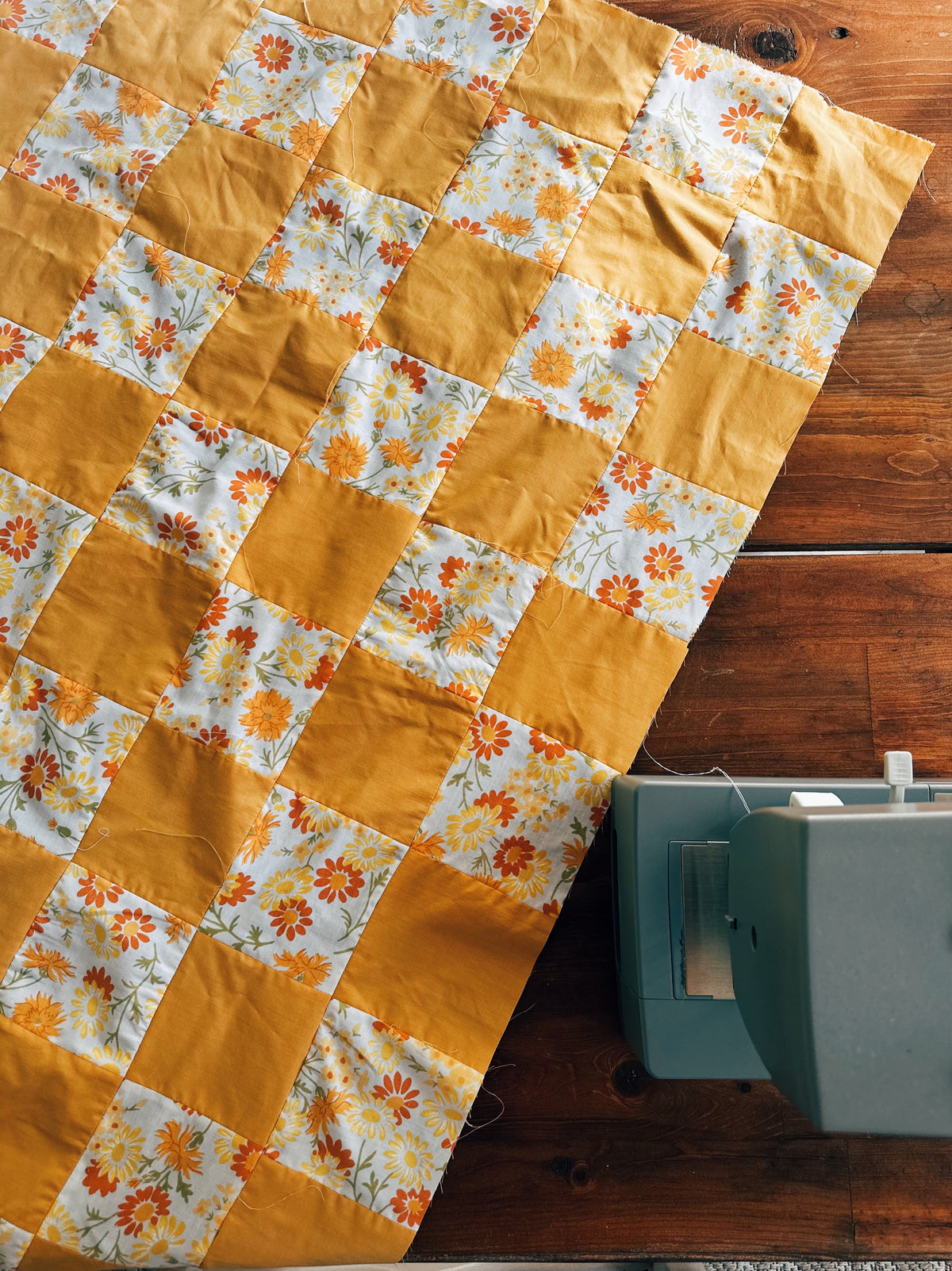 Advanced Beginner - Your First Quilt - Around the World Lap Quilt