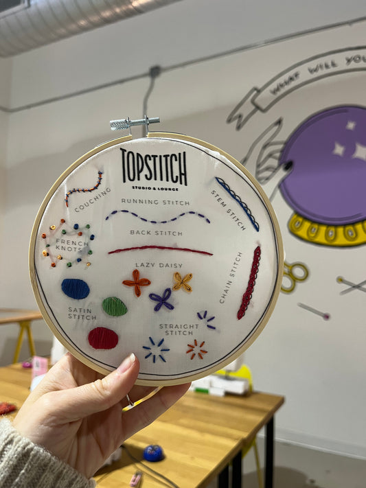 Hand Embroidery 101 - Sampler