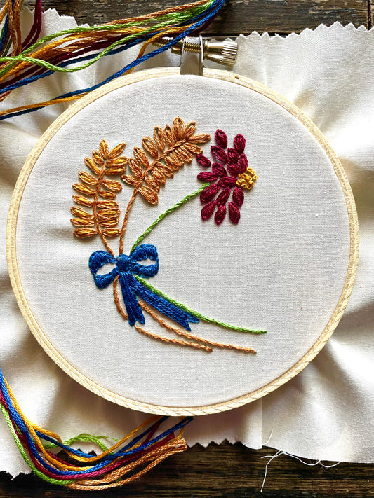 Hand Embroidery 101 - Autumn Flowers