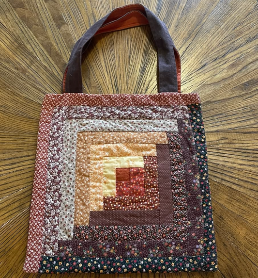 Beginner - Piecing and Patchwork - Log Cabin Tote