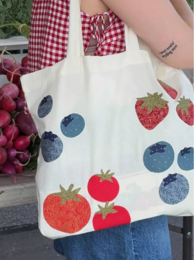 Beginner - Applique Veggies + Farmers Market Field Trip!