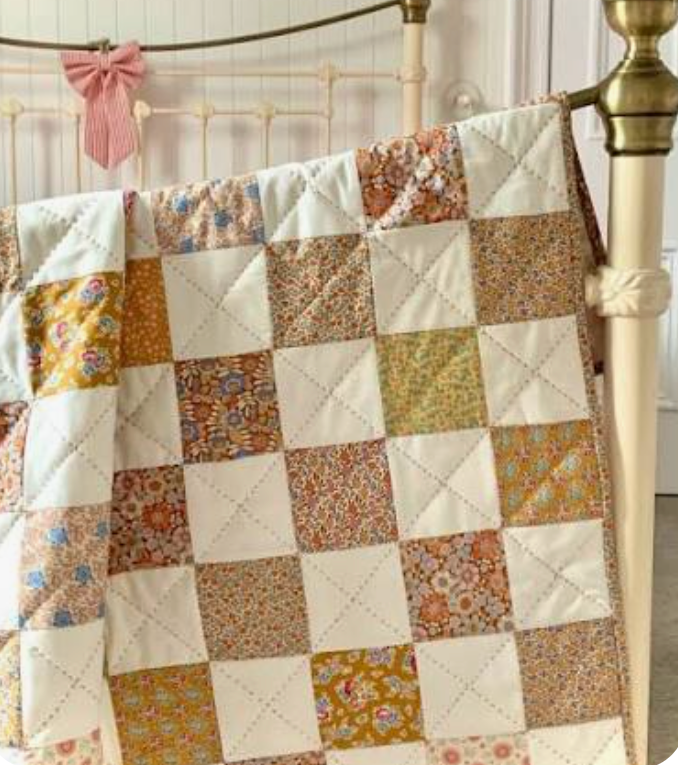 Advanced Beginner - Your First Quilt - Around the World Lap Quilt